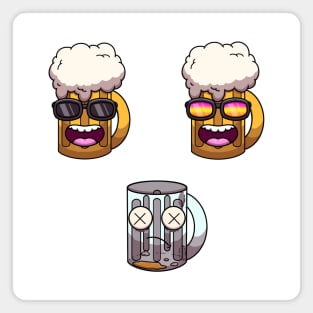 Funny Beer Sticker Pack Magnet